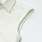 BOTTEGA VENETA 600083VKECO Women's White Cotton Bi-Flap Shirt, Sleeveless, Dress Shirt, Short Sleeve