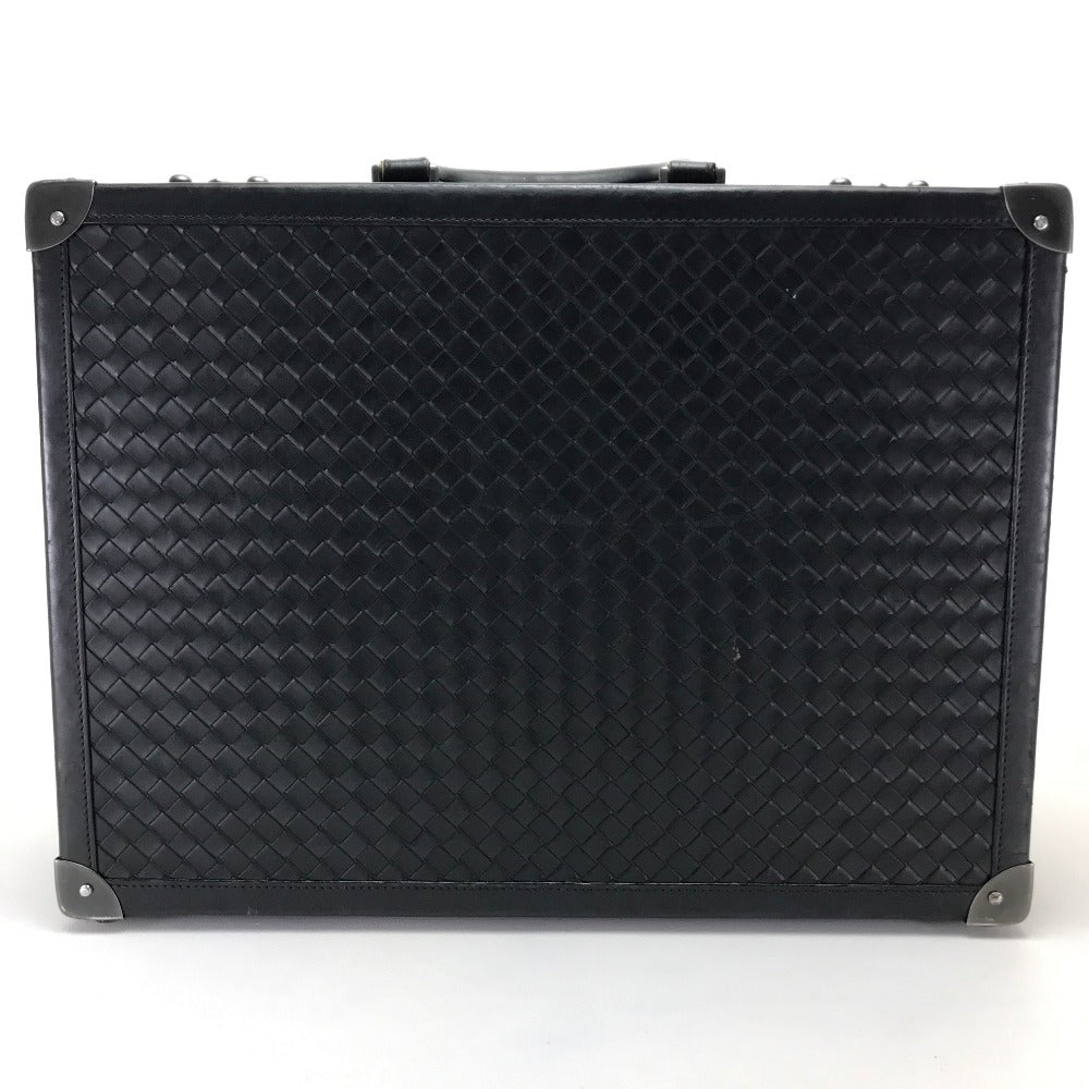 BOTTEGA VENETA 140064 Intrecciato Leather Attache Case, Business Bag, Men's, Black