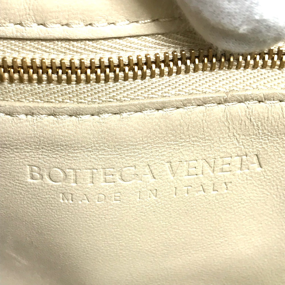 BOTTEGA VENETA 717506 Padded Cassette Shoulder Bag in Beige Leather