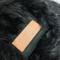 Lilidia Women's Shearling Fur Coat in Black and Dark Khaki