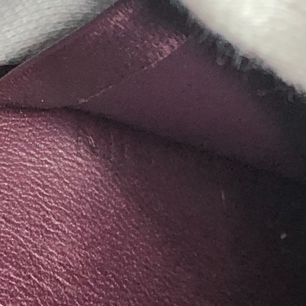 LOUIS VUITTON M91524 Portefeuille Viennois Clasp Bi-fold Wallet Monogram Vernis Women's Rouge Fauvist Wine Red