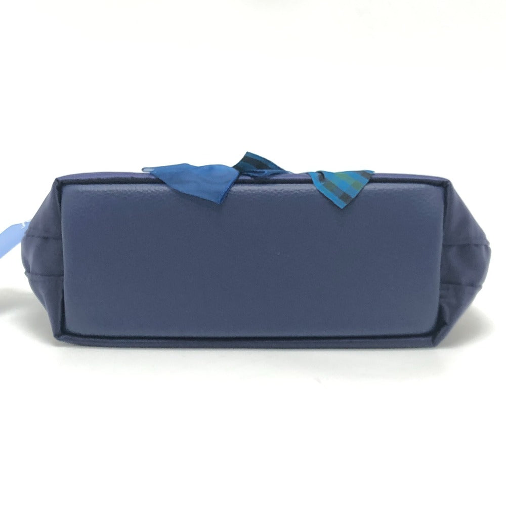 familia Bibiy x Familia Bivy collaboration mini bag poodle ribbon Hand Bag Canvas blue Used