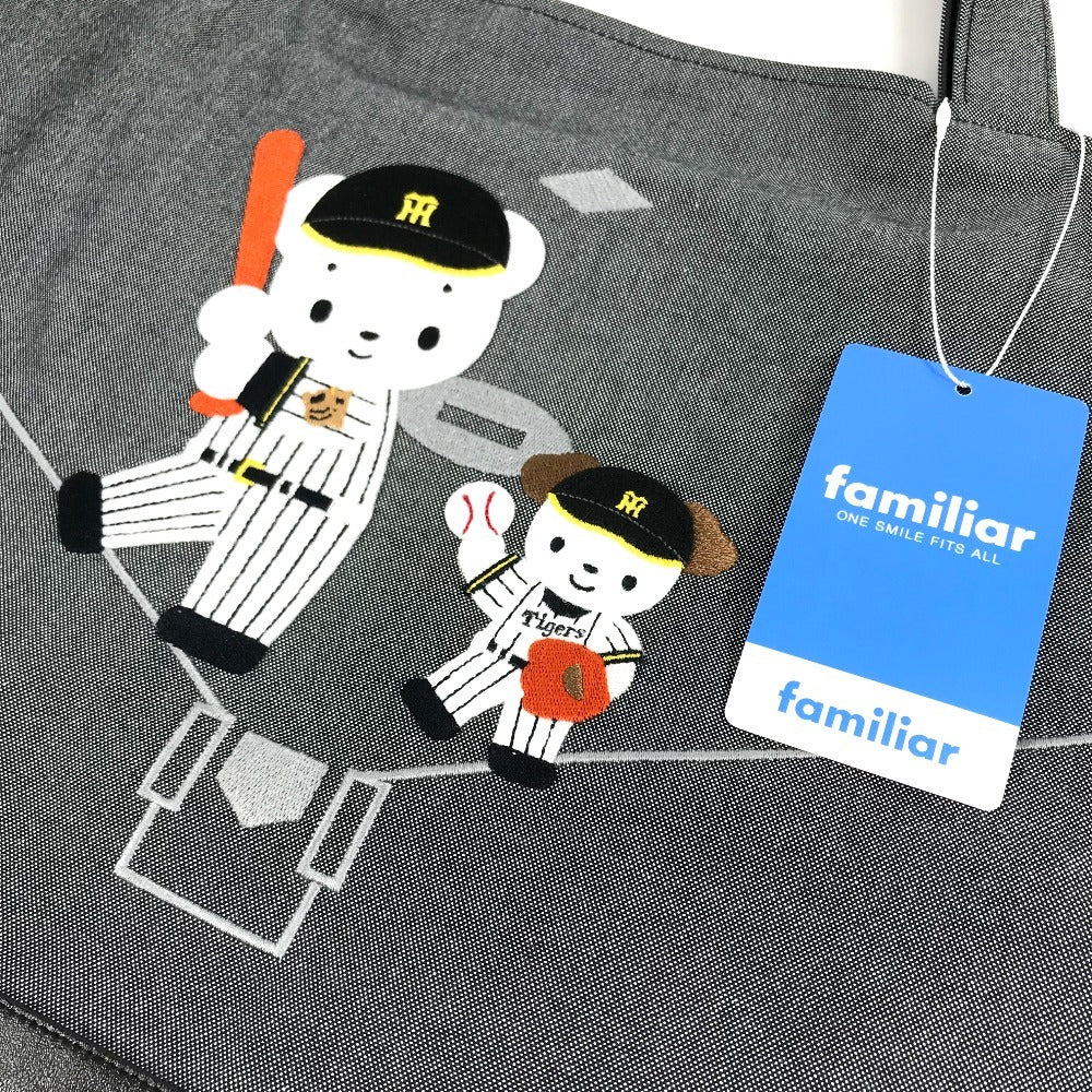 familia 770448 Hanshin Tigers Collaboration, Part 3 Denim bag Shoulder bag, handbag Tote Bag cotton Black Black Used