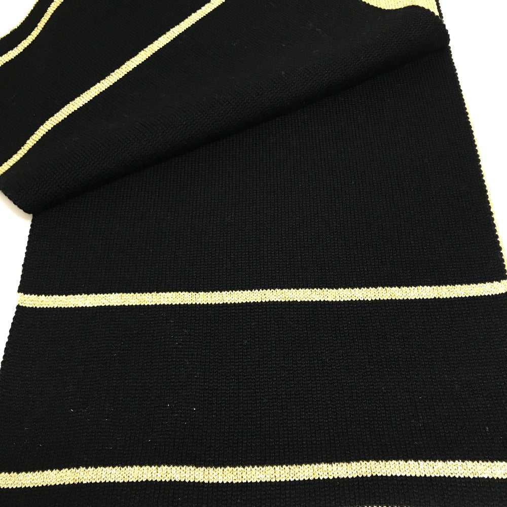 LOUIS VUITTON M76167 Echarpe Glitter Wool Scarf for Women, Gold and Black