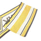 LOUIS VUITTON Striped Scarf with Logo, Wool, Women's, Beige and Brown