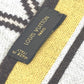 LOUIS VUITTON Striped Scarf with Logo, Wool, Women's, Beige and Brown
