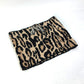 LOUIS VUITTON M74049 Leopard Print Snood with LV Leogram Sequins, Wool Scarf, Women's, Brown