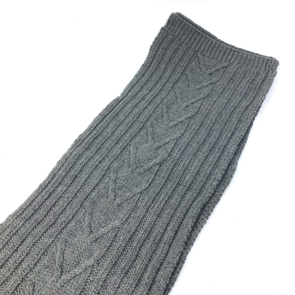 LOUIS VUITTON M75369 Echarpe Climber V Wool Scarf, Women's, Gray