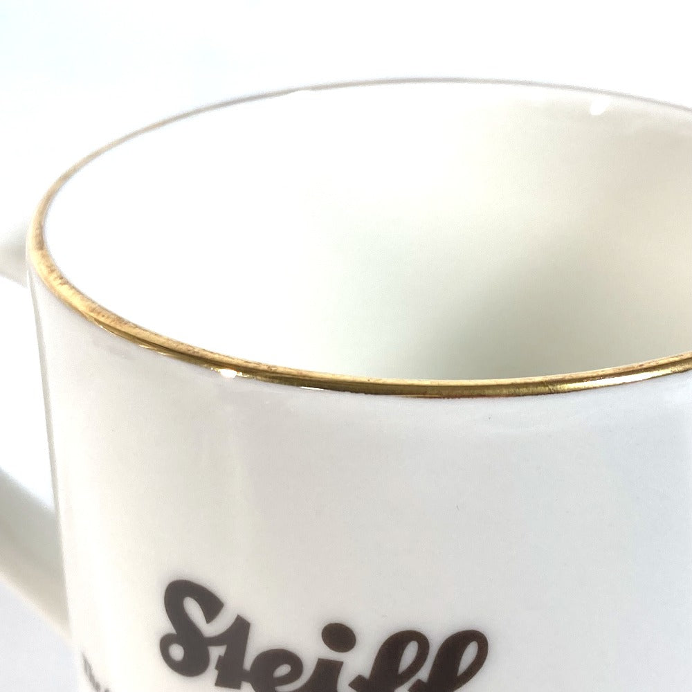 LOUIS VUITTON テディベア モチーフ クマ シュタイフ Steiff モノグラム ペア 2客 セット 食器 コップ マグカップ 陶器 レディース ホワイト