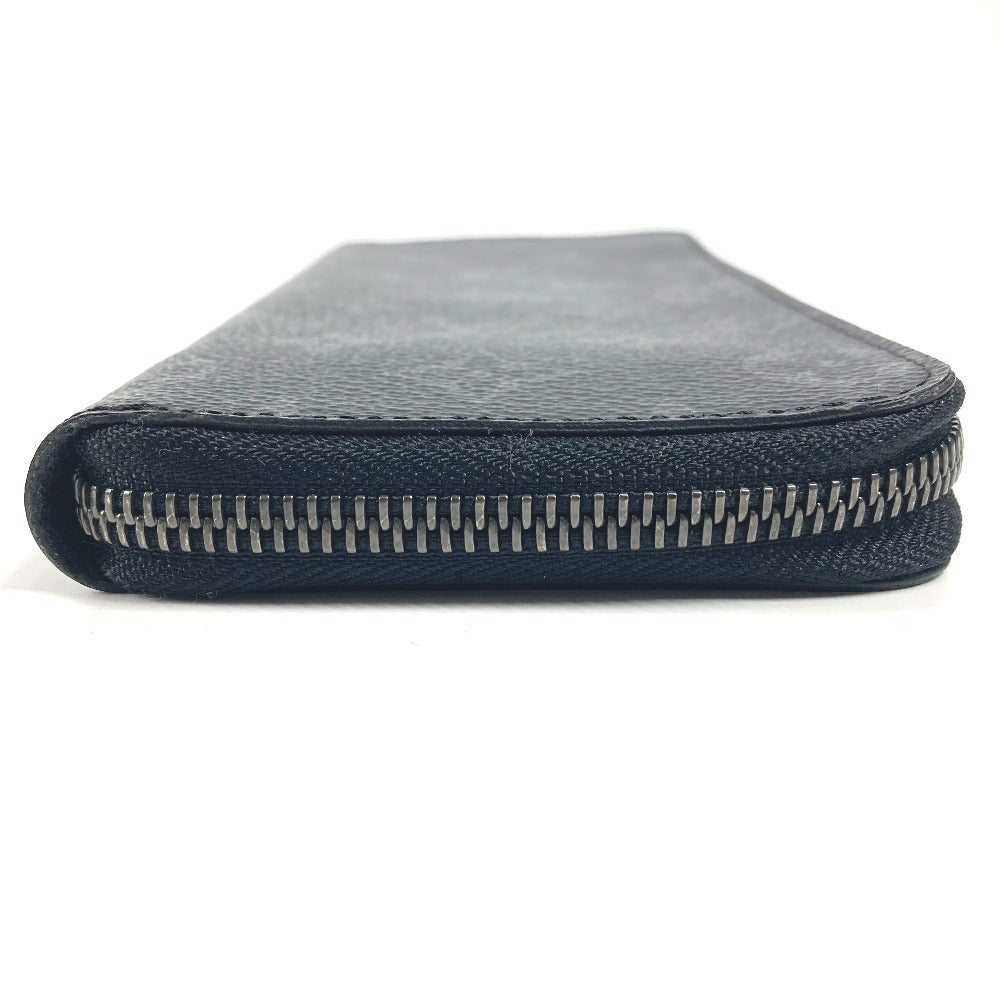 LOUIS VUITTON M62295 Monogram Eclipse Zippy Wallet Vertical Long Wallet Round Zipper Long Wallet Monogram Eclipse Canvas Men's Black