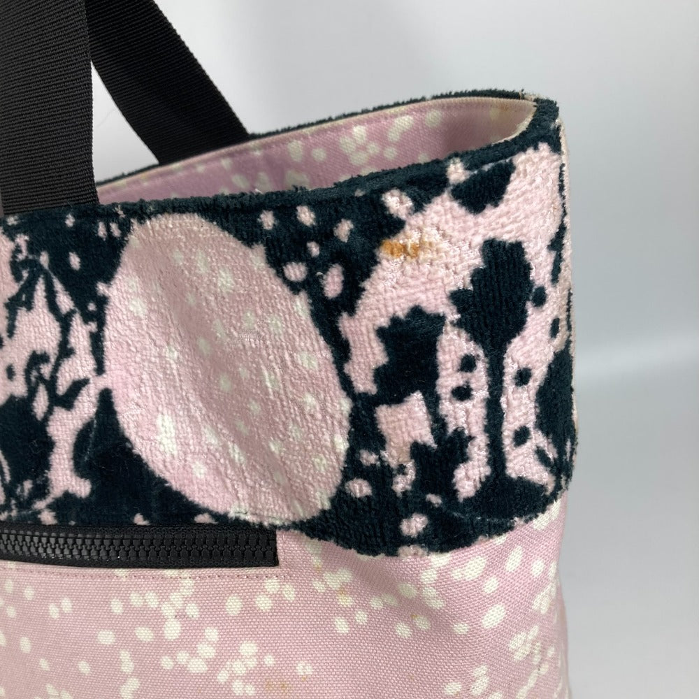 CHANEL ハイサマー パイル ラージ CC ココマーク トートバッグ カバン 肩掛け ショルダーバッグ コットン レディース ピンク