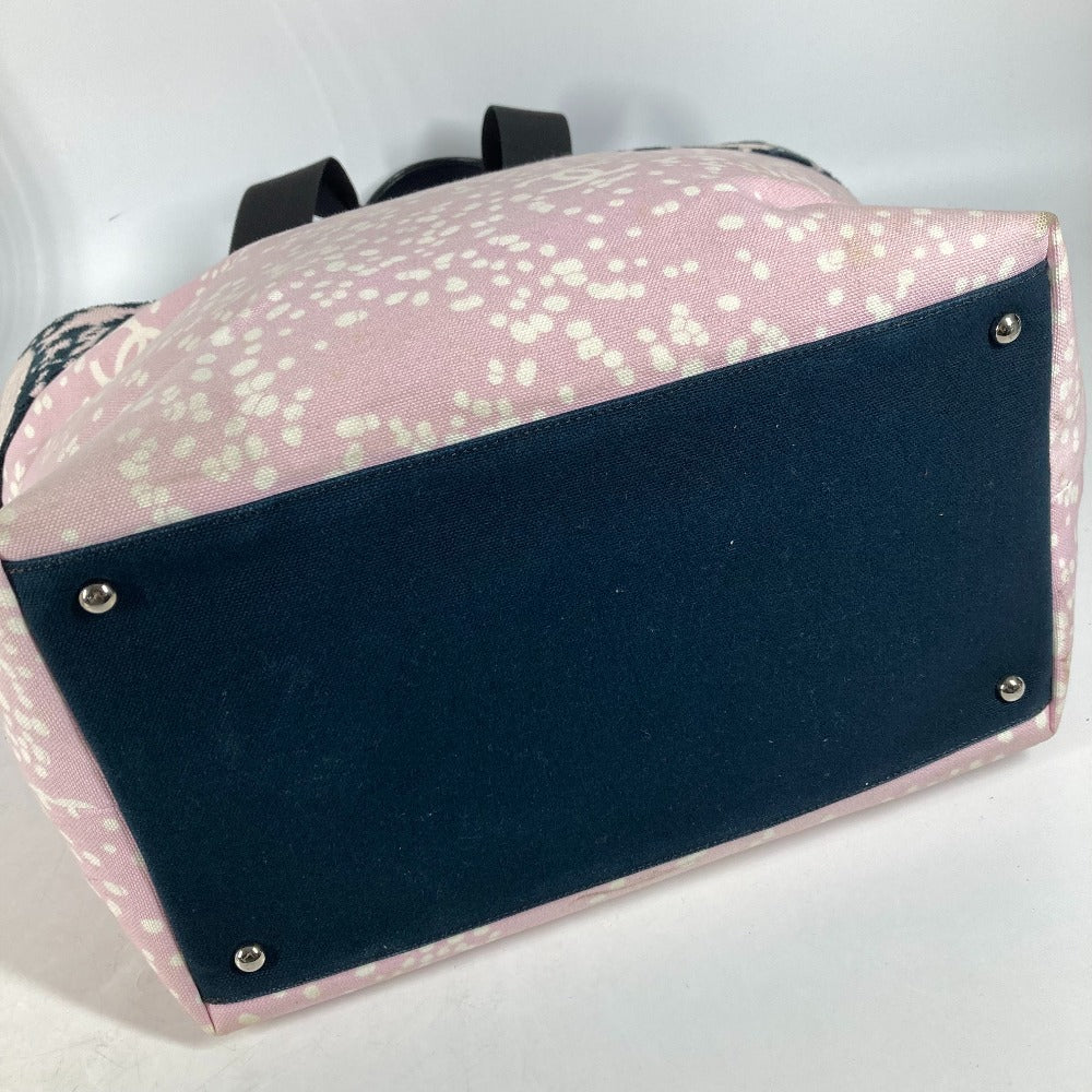 CHANEL ハイサマー パイル ラージ CC ココマーク トートバッグ カバン 肩掛け ショルダーバッグ コットン レディース ピンク