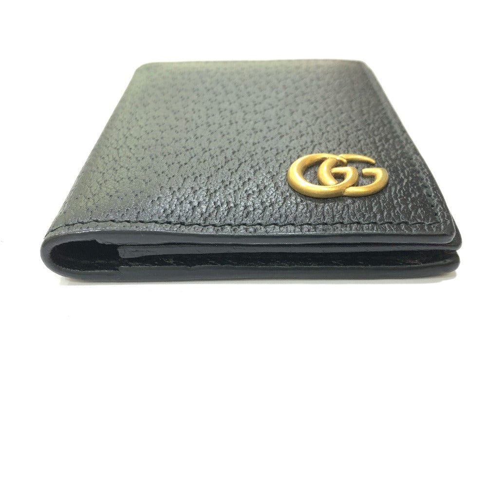 GUCCI 428737 GGマーモント ICケース 名刺入れ カードケース レザー レディース ブラック