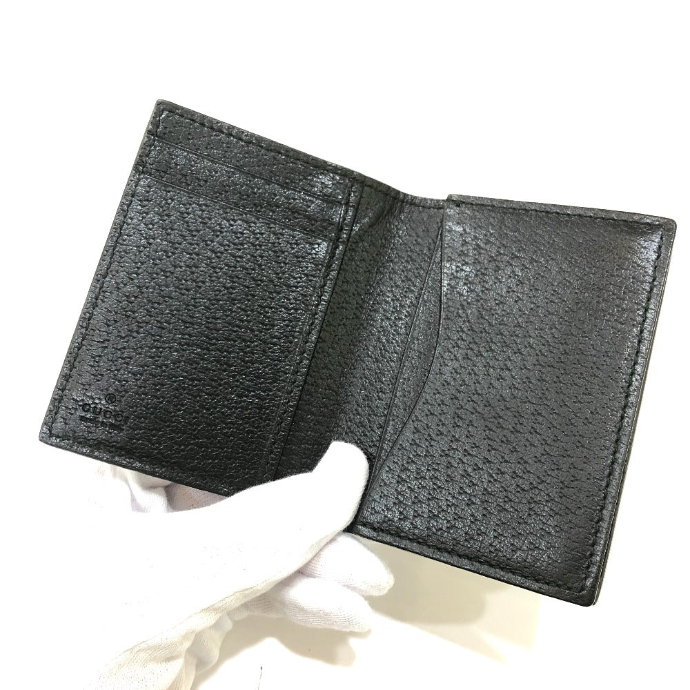 GUCCI 428737 GGマーモント ICケース 名刺入れ カードケース レザー レディース ブラック