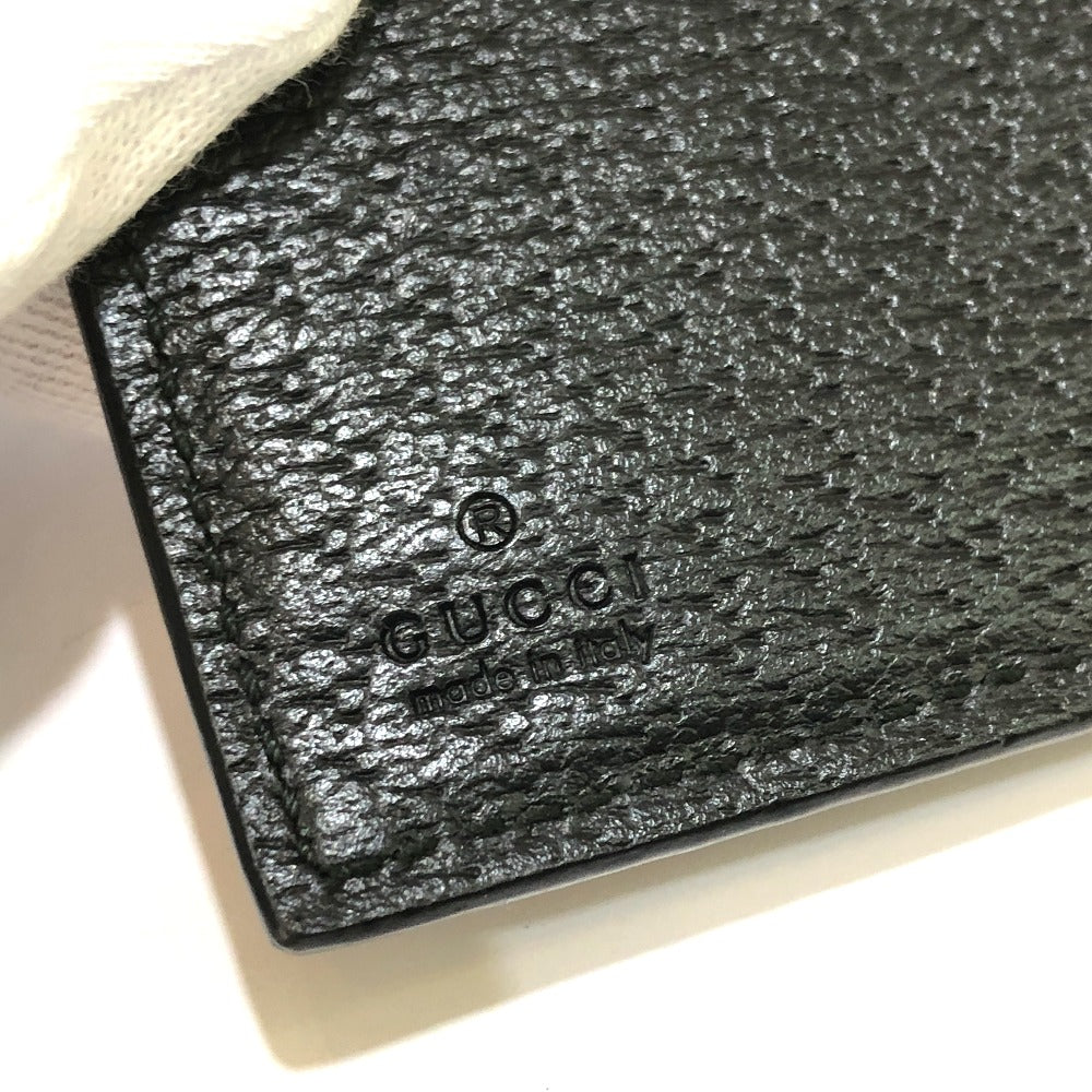 GUCCI 428737 GGマーモント ICケース 名刺入れ カードケース レザー レディース ブラック