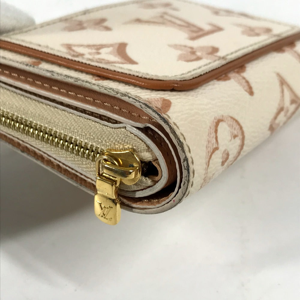 LOUIS VUITTON M81527 モノグラム ポルトフォイユルー コンパクトウォレット 2つ折り財布 モノグラムキャンバス レディース ホワイト系