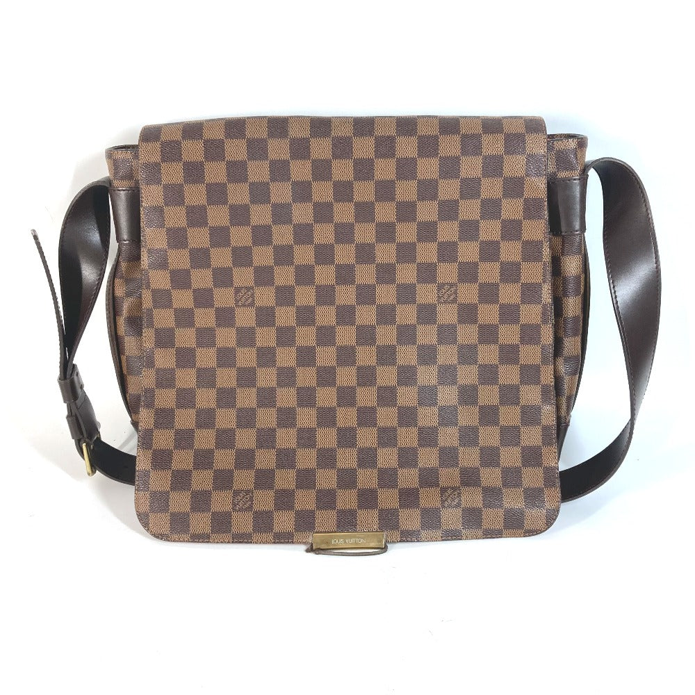 LOUIS VUITTON N45258 ダミエ バスティーユ 斜め掛け カバン メッセンジャーバッグ ショルダーバッグ ダミエキャンバス レディース エベヌ ブラウン