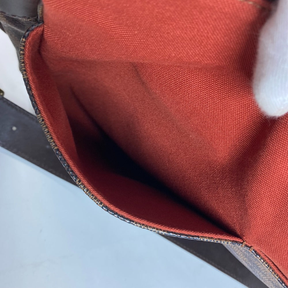 LOUIS VUITTON N45258 ダミエ バスティーユ 斜め掛け カバン メッセンジャーバッグ ショルダーバッグ ダミエキャンバス レディース エベヌ ブラウン