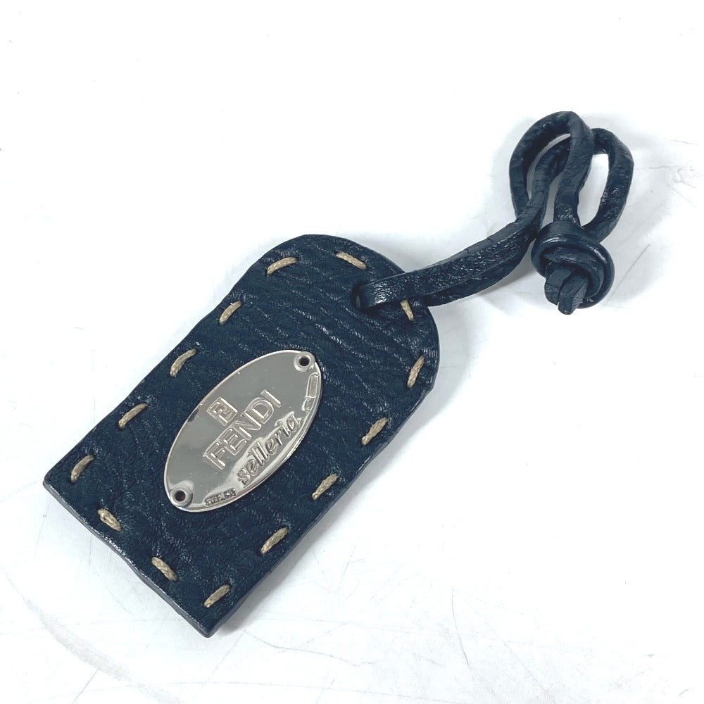 FENDI 8BR264 セレリア カバン ハンドバッグ レザー レディース ブラック