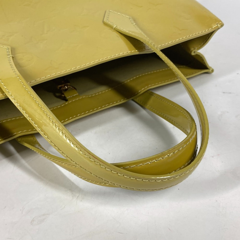 LOUIS VUITTON M91643 モノグラムヴェルニ ウィルシャー PM カバン トートバッグ ハンドバッグ モノグラムヴェルニキャンバス レディース ヴェールアンプレッシオン イエロー