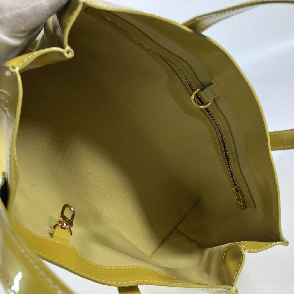 LOUIS VUITTON M91643 モノグラムヴェルニ ウィルシャー PM カバン トートバッグ ハンドバッグ モノグラムヴェルニキャンバス レディース ヴェールアンプレッシオン イエロー