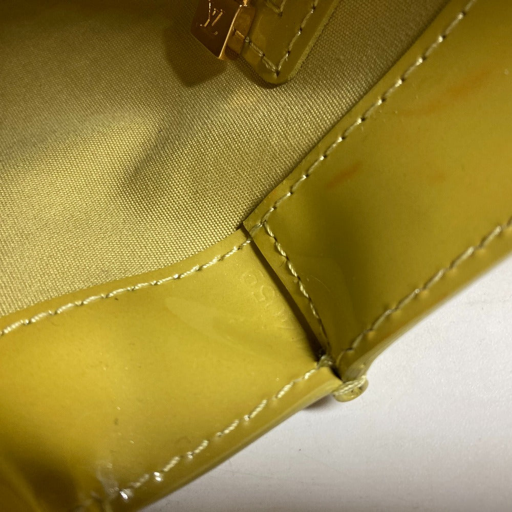 LOUIS VUITTON M91643 モノグラムヴェルニ ウィルシャー PM カバン トートバッグ ハンドバッグ モノグラムヴェルニキャンバス レディース ヴェールアンプレッシオン イエロー