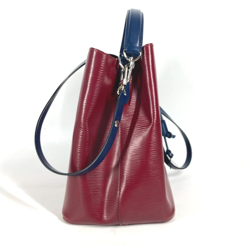 LOUIS VUITTON M55303 エピ ネオノエ ハンドバッグ 2WAY 斜め掛け 巾着 バイカラー ショルダーバッグ エピレザー レディース チェリーベリー ワインレッド