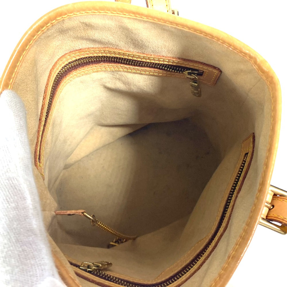 LOUIS VUITTON M99070 ノマド 20周年記念 バケツ マレ ヴァンティエム 肩掛け ショルダーバッグ カバン ポーチ付き トートバッグ ノマドレザー レディース ベージュ