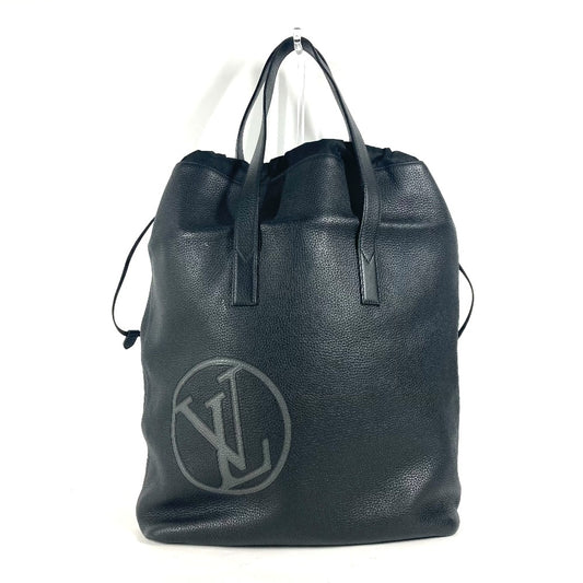 LOUIS VUITTON M55000 LVサークル カバライト ハンドバッグ カバン トートバッグ 肩掛け ショルダーバッグ トリヨンレザー メンズ ノワール ブラック
