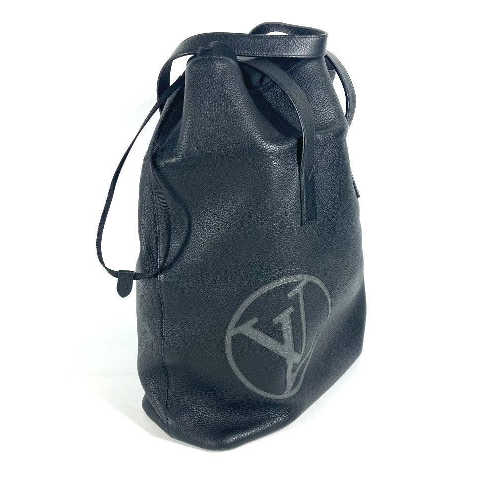 LOUIS VUITTON M55000 LVサークル カバライト ハンドバッグ カバン トートバッグ 肩掛け ショルダーバッグ トリヨンレザー メンズ ノワール ブラック
