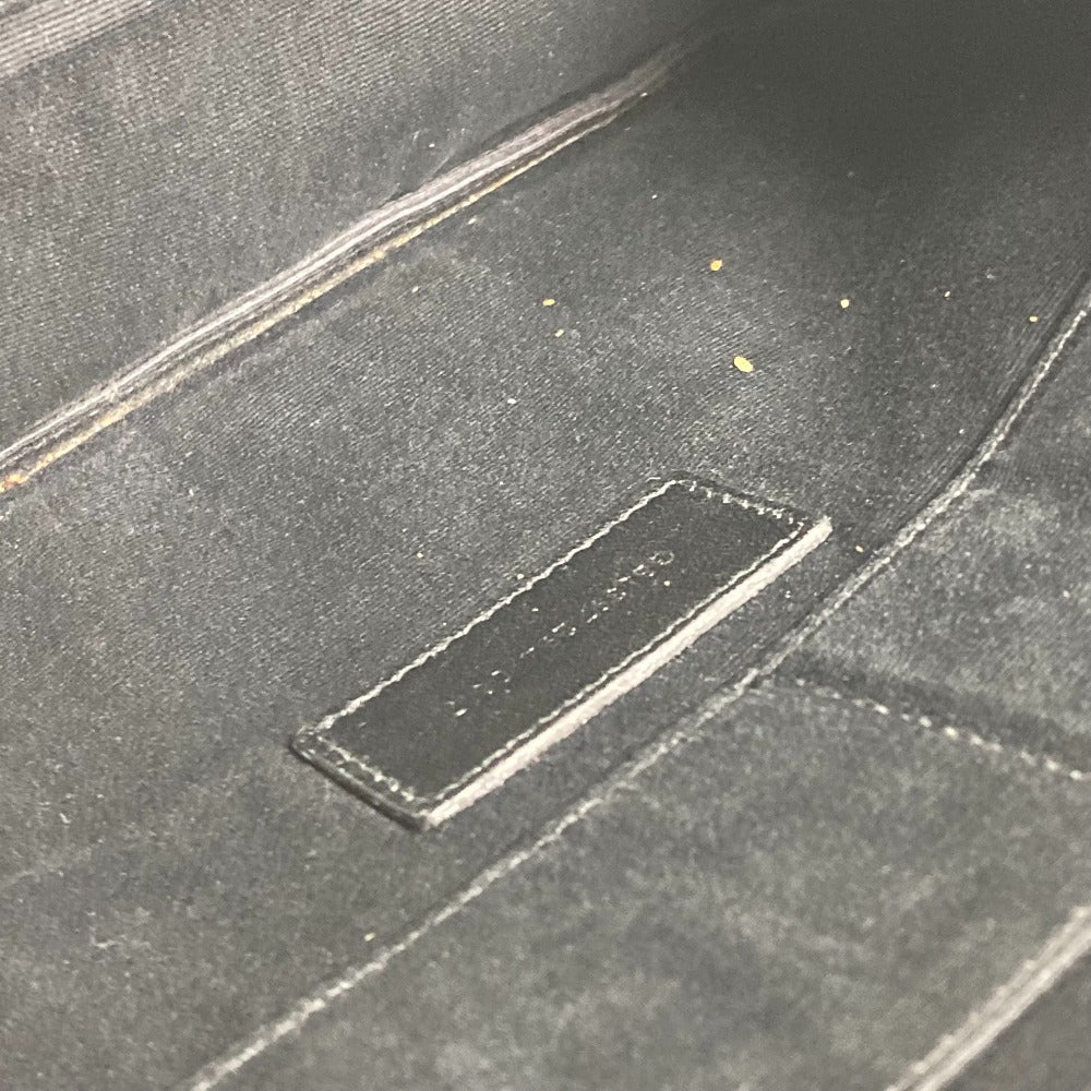 SAINT LAURENT PARIS 397294 ロゴ セカンドバッグ ポーチ カバン クラッチバッグ レザー メンズ ブラック