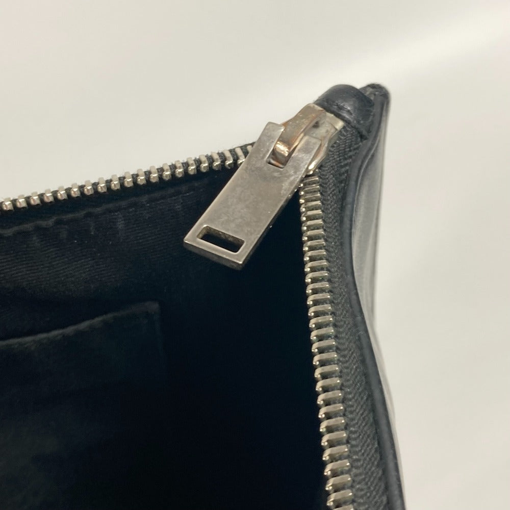 SAINT LAURENT PARIS 397294 ロゴ セカンドバッグ ポーチ カバン クラッチバッグ レザー メンズ ブラック