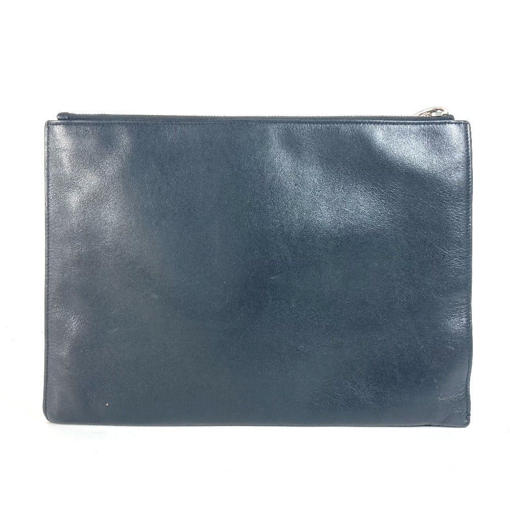 SAINT LAURENT PARIS 397294 ロゴ セカンドバッグ ポーチ カバン クラッチバッグ レザー メンズ ブラック