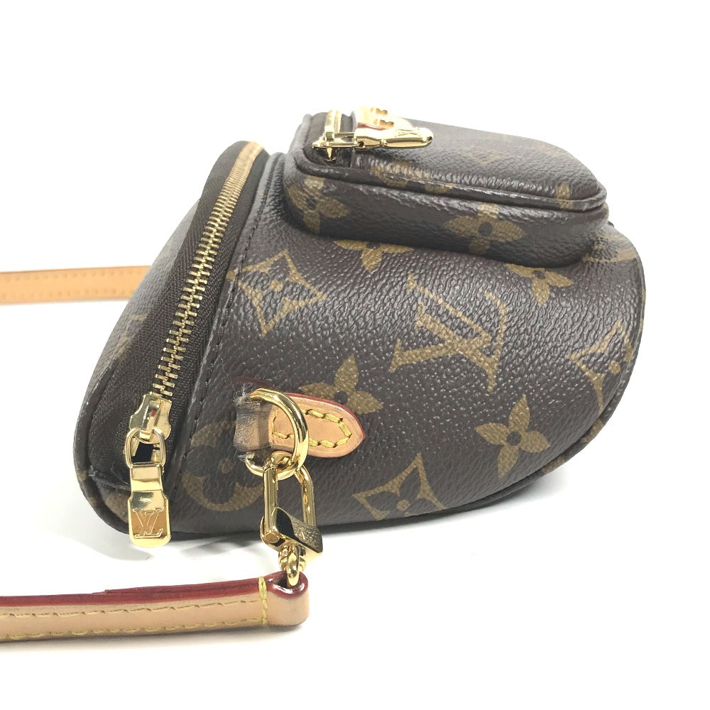 LOUIS VUITTON M82335 モノグラム ミニ バムバッグ ショルダーバッグ カバン 斜め掛け ポシェット ポーチ ボディバッグ モノグラムキャンバス レディース ブラウン