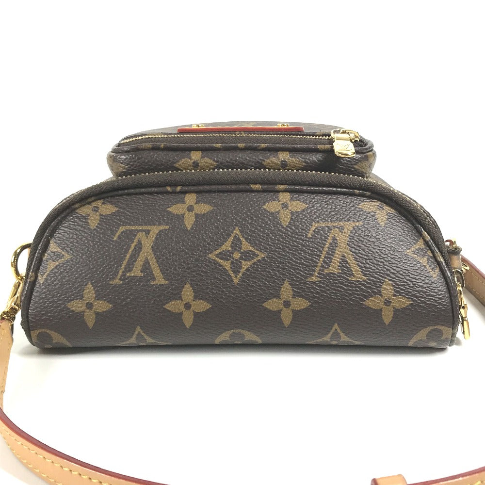 LOUIS VUITTON M82335 モノグラム ミニ バムバッグ ショルダーバッグ カバン 斜め掛け ポシェット ポーチ ボディバッグ モノグラムキャンバス レディース ブラウン