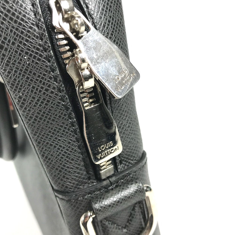 LOUIS VUITTON M30643 タイガ ポルトドキュマン・ビジネス PDV 2WAY カバン トートバッグ ハンドバッグ ビジネスバッグ タイガレザー メンズ アルドワーズ ブラック