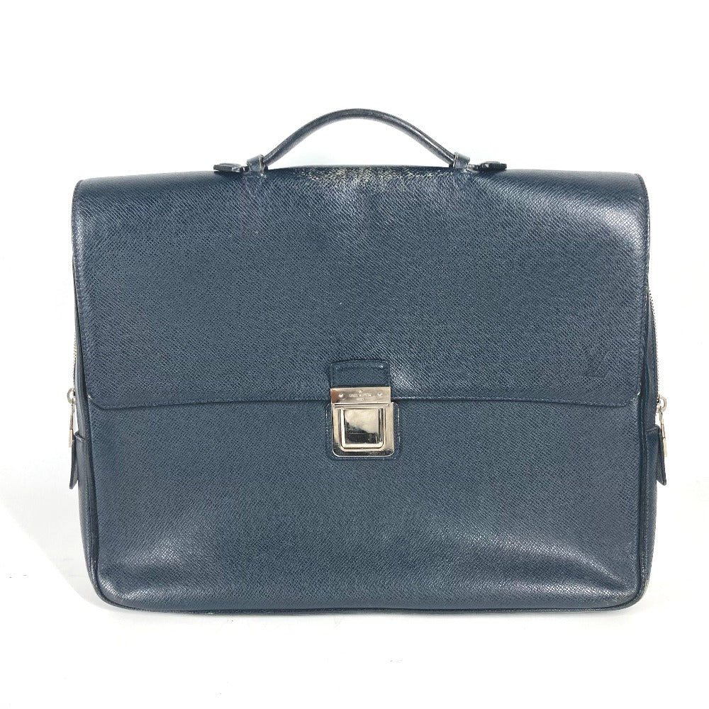 LOUIS VUITTON M32640 タイガ ヴァシリPM 書類バッグ ブリーフケース カバン ビジネスバッグ タイガレザー メンズ ボレアル ダークネイビー