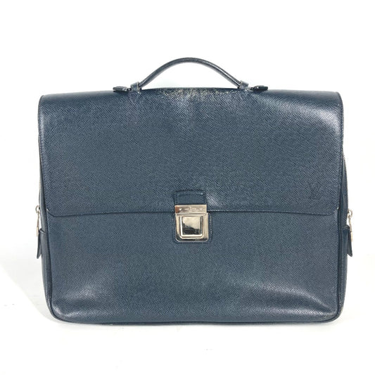 LOUIS VUITTON M32640 タイガ ヴァシリPM 書類バッグ ブリーフケース カバン ビジネスバッグ タイガレザー メンズ ボレアル ダークネイビー
