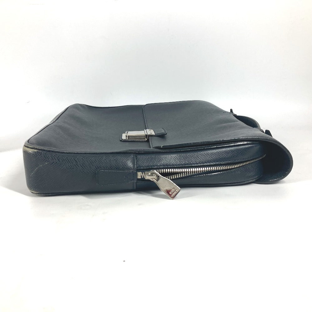 LOUIS VUITTON M32640 タイガ ヴァシリPM 書類バッグ ブリーフケース カバン ビジネスバッグ タイガレザー メンズ ボレアル ダークネイビー