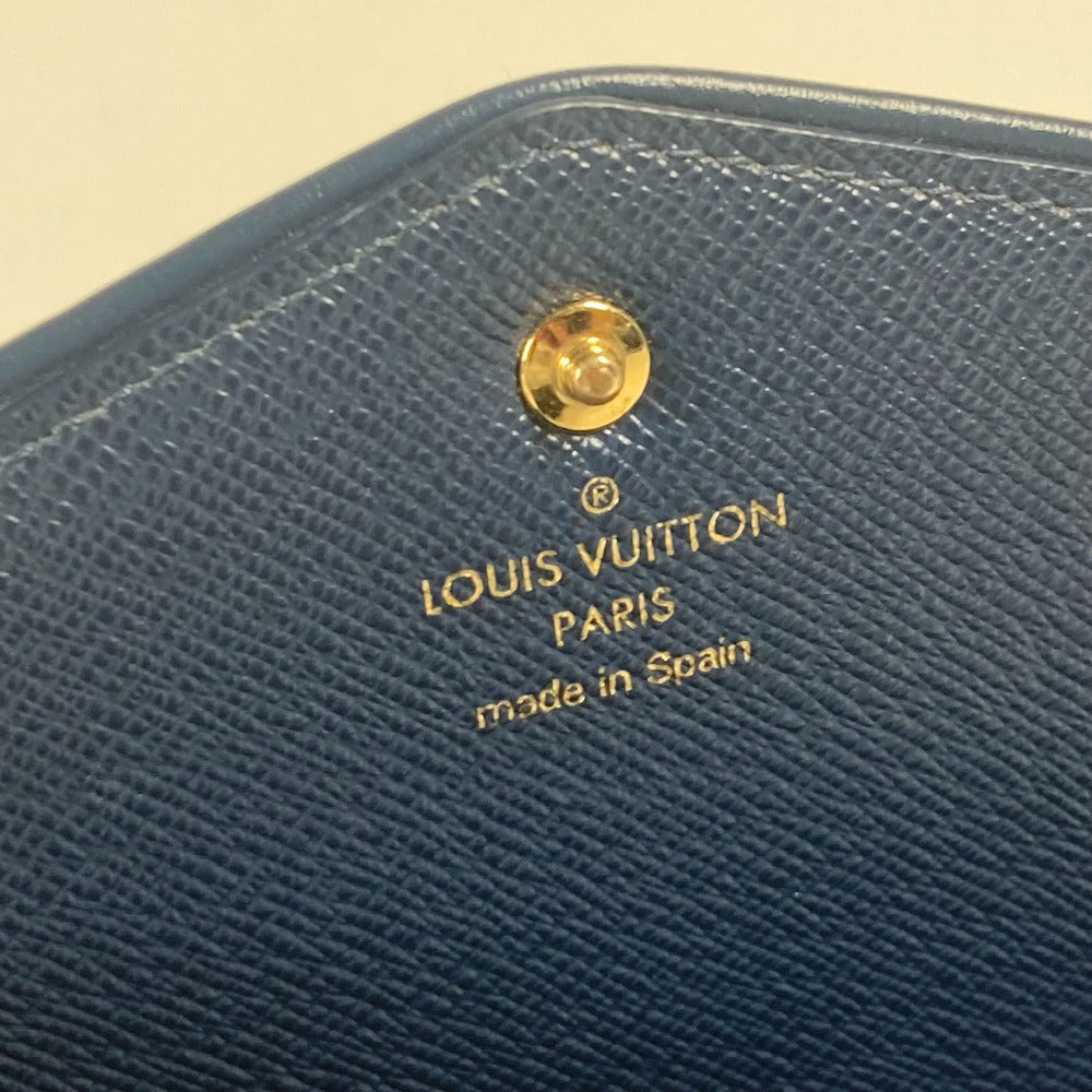 LOUIS VUITTON M81183 モノグラムジャガードデニム ポルトフォイユ・サラ ロングウォレット 長財布 モノグラムデニム レディース ブルー - brandshop-reference