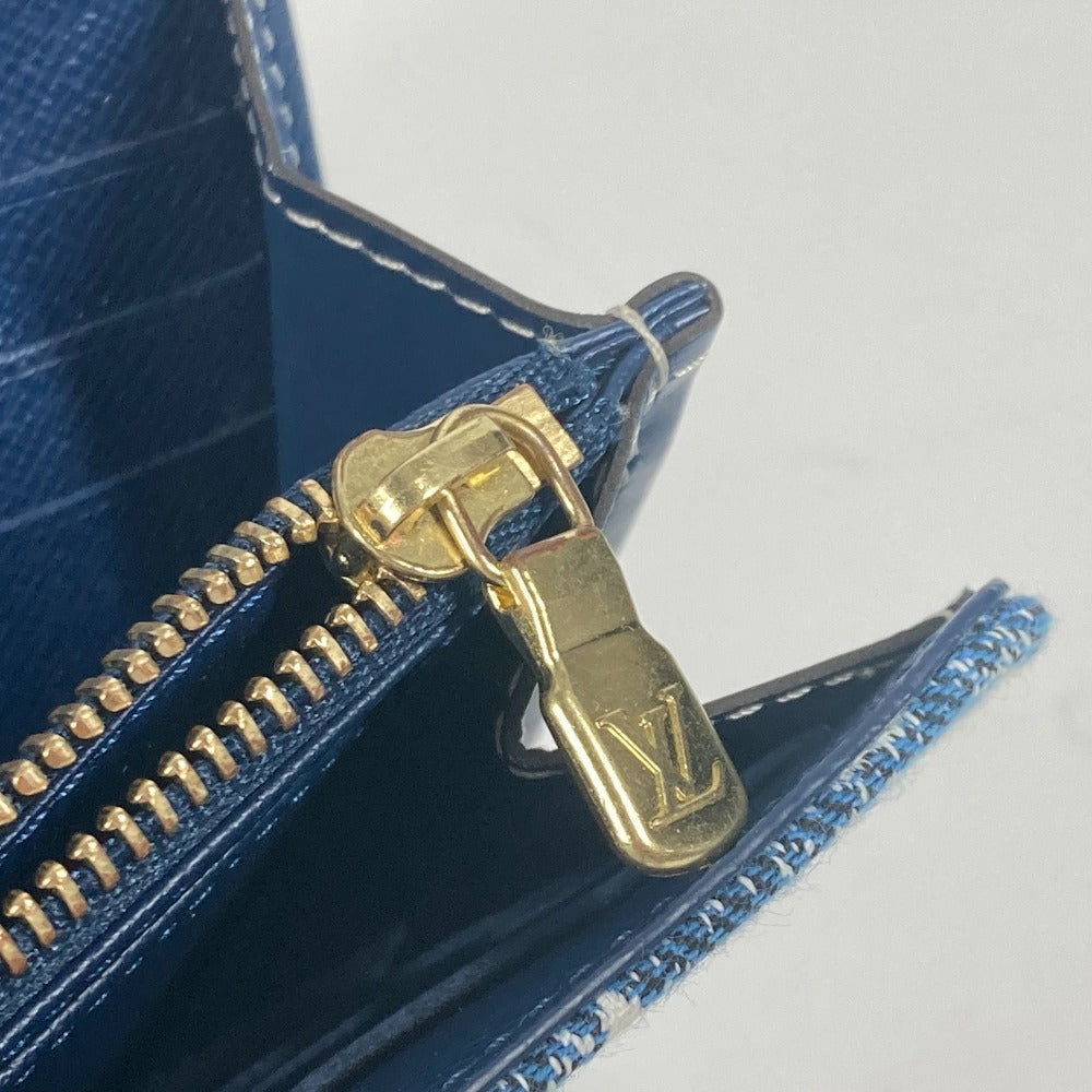 LOUIS VUITTON M81183 モノグラムジャガードデニム ポルトフォイユ・サラ ロングウォレット 長財布 モノグラムデニム レディース ブルー - brandshop-reference