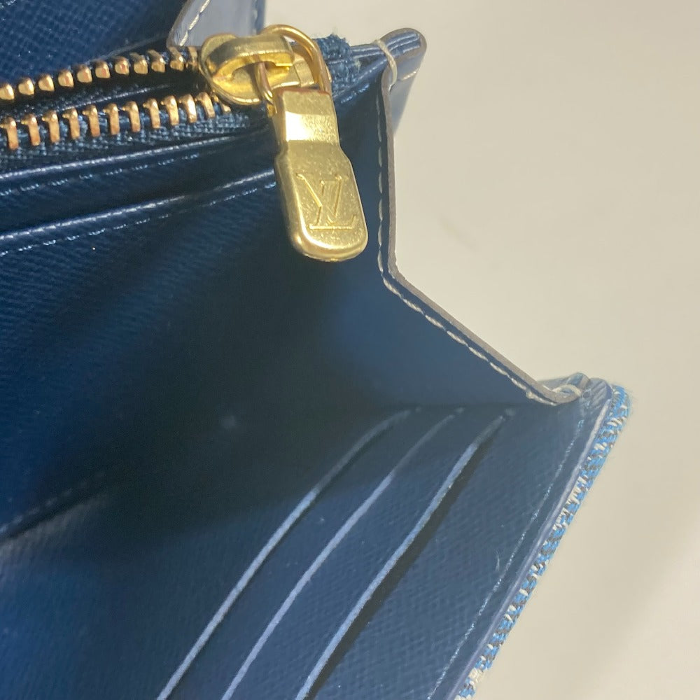 LOUIS VUITTON M81183 モノグラムジャガードデニム ポルトフォイユ・サラ ロングウォレット 長財布 モノグラムデニム レディース ブルー - brandshop-reference