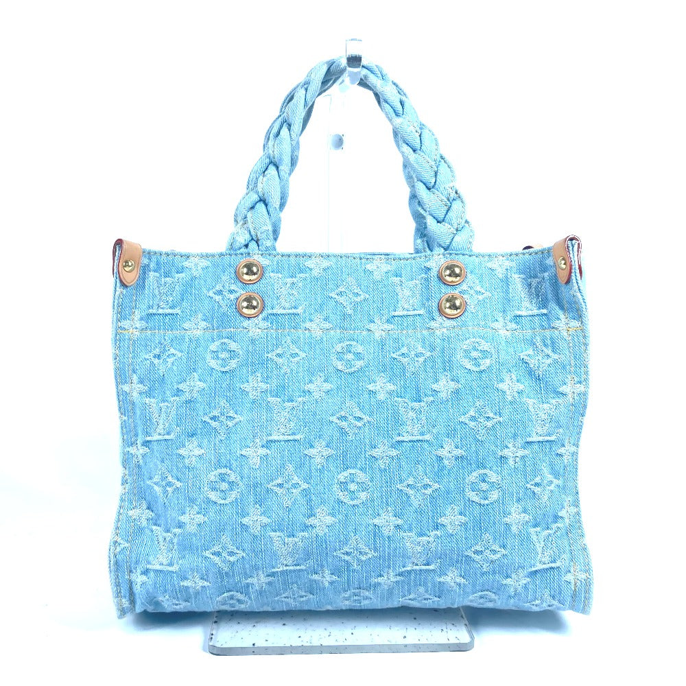 LOUIS VUITTON M24897 モノグラムデニム レットゴー カバン トートバッグ ハンドバッグ モノグラムデニム レディース スカイブルー デニム ブルー