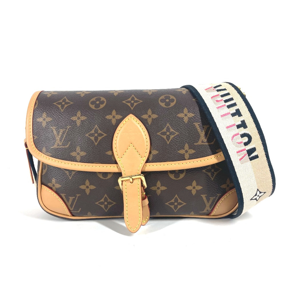 LOUIS VUITTON M45985 モノグラム ディアヌ NM PM カバン ポシェット 斜め掛け フラップ ショルダーバッグ モノグラムキャンバス レディース ノワール ブラウン