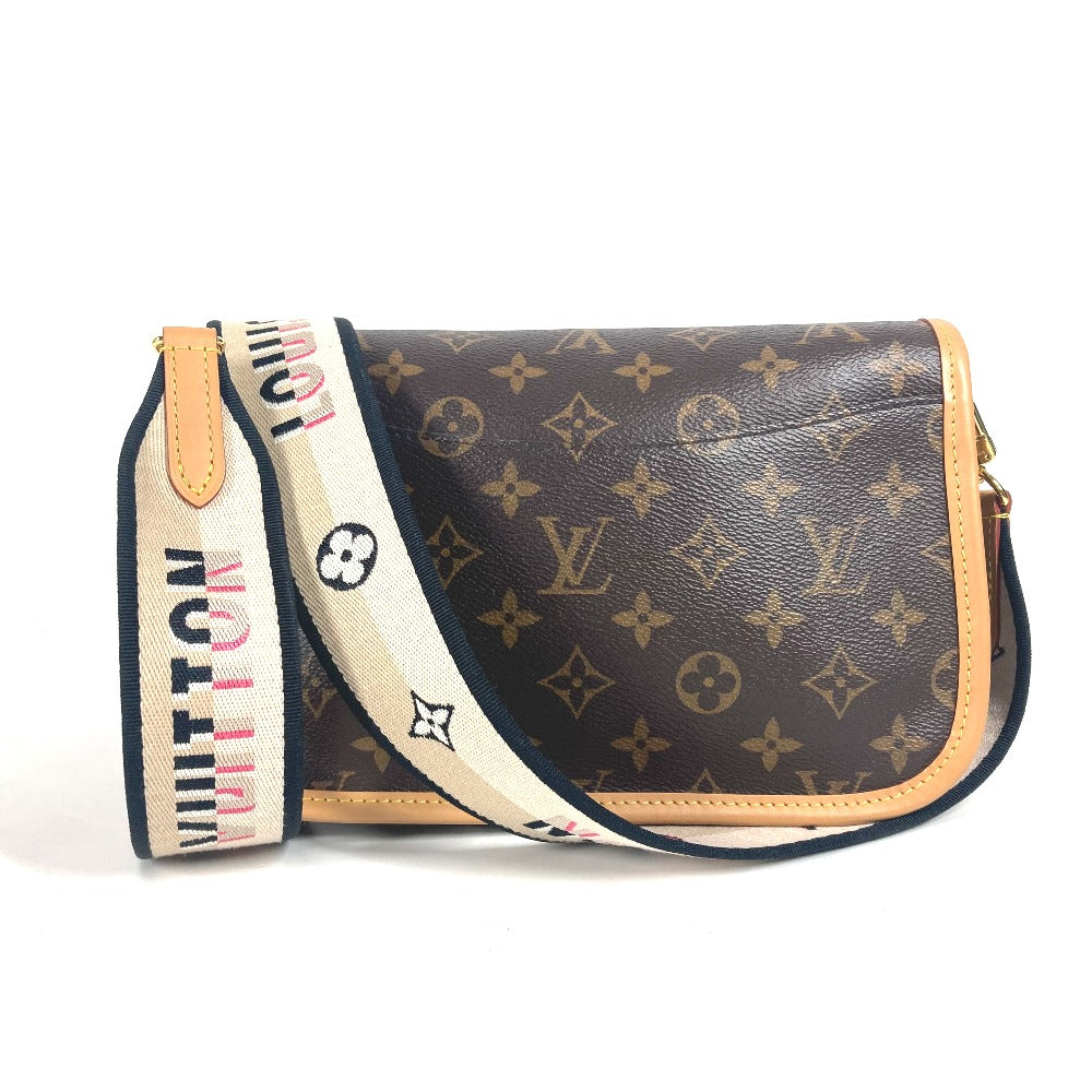 LOUIS VUITTON M45985 モノグラム ディアヌ NM PM カバン ポシェット 斜め掛け フラップ ショルダーバッグ モノグラムキャンバス レディース ノワール ブラウン