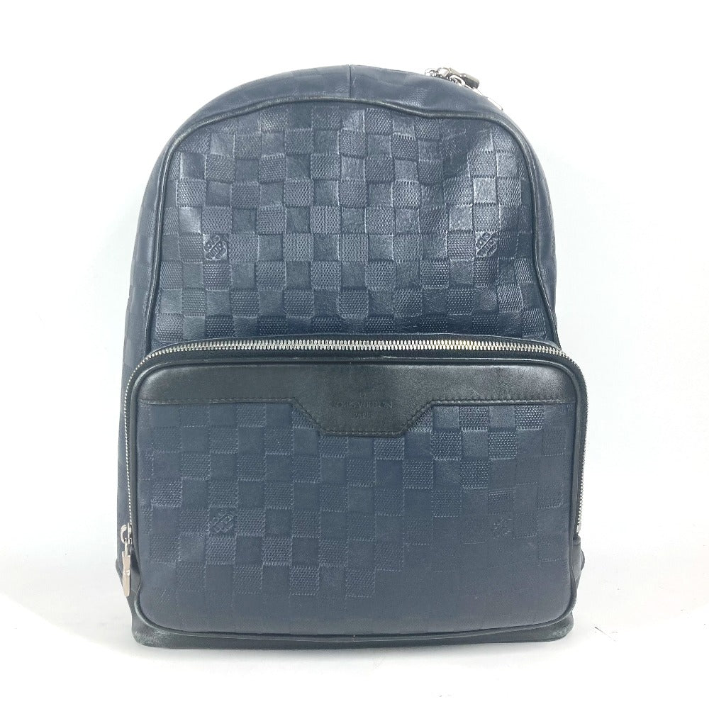 LOUIS VUITTON N40091 ダミエアンフィニ キャンパス バックパック カバン バイカラー リュックサック ダミエアンフィニレザー ユニセックス ネイビー - brandshop-reference