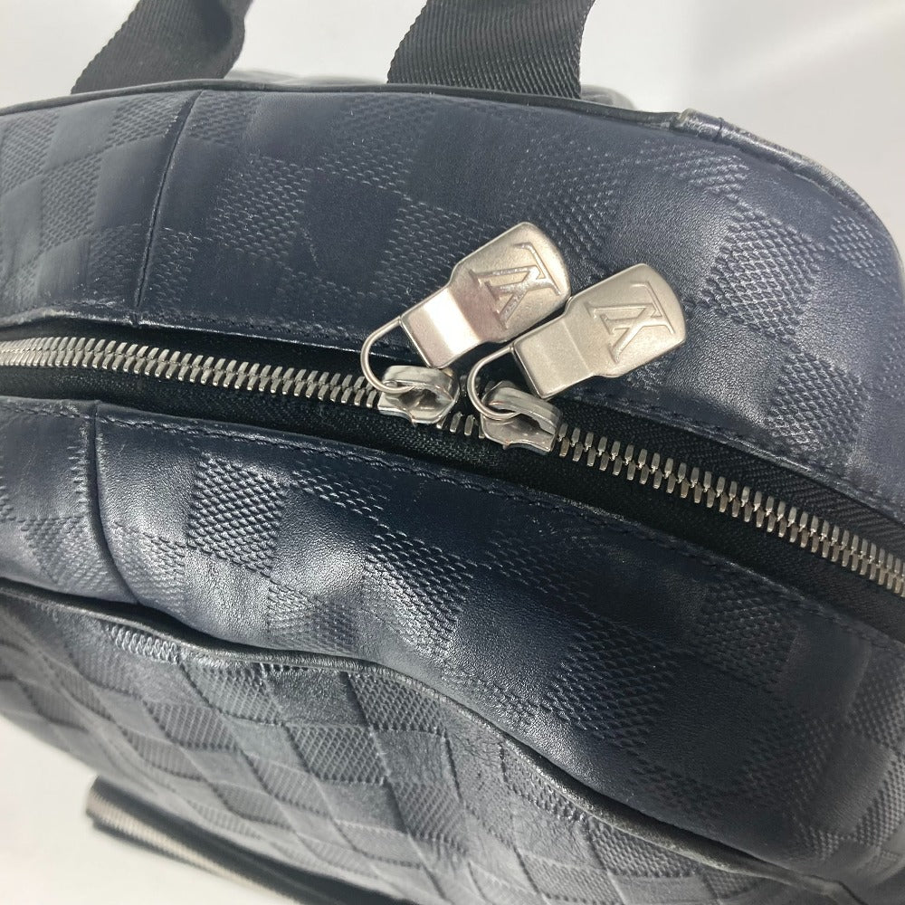 LOUIS VUITTON N40091 ダミエアンフィニ キャンパス バックパック カバン バイカラー リュックサック ダミエアンフィニレザー ユニセックス ネイビー - brandshop-reference