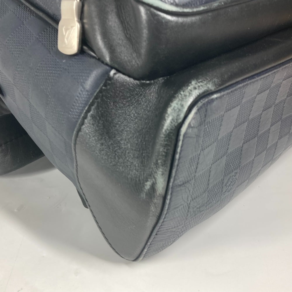 LOUIS VUITTON N40091 ダミエアンフィニ キャンパス バックパック カバン バイカラー リュックサック ダミエアンフィニレザー ユニセックス ネイビー - brandshop-reference