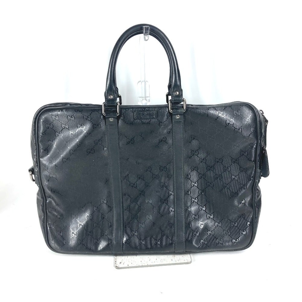 GUCCI 201480 GG Imprime Bag, Handbag, Tote Bag, Business Bag, GG Imprime, Unisex, Black