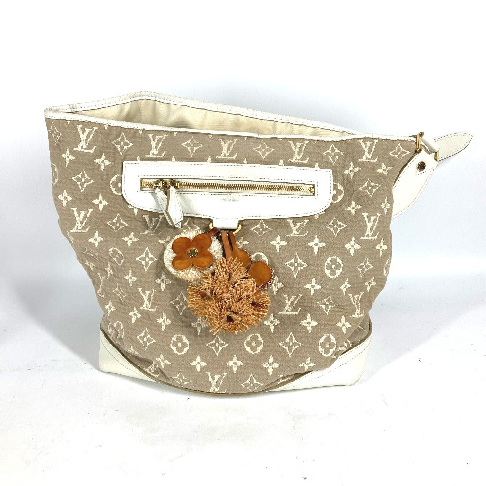 LOUIS VUITTON M93499 モノグラム サビア ブザスPM トートバッグ カバン 肩掛け バッグ ショルダーバッグ コットン レディース ベージュ